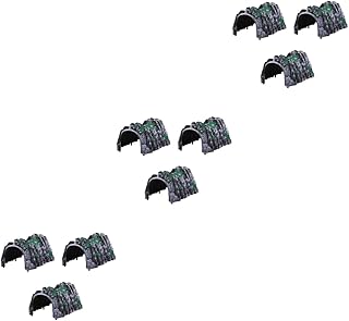 Abaodam 9 Peças Modelo De Cena De Caverna Simulada Estatueta De Túnel De Trem Caverna Ferroviária Em Miniatura Molde De Túnel Modelo De Caverna De Trem Modelo De Túnel De Trem Cenário De