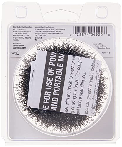 Image of DEWALT Wire Cup Brush, Crimped, 3-Inch (DW4920) (Pack of 5)