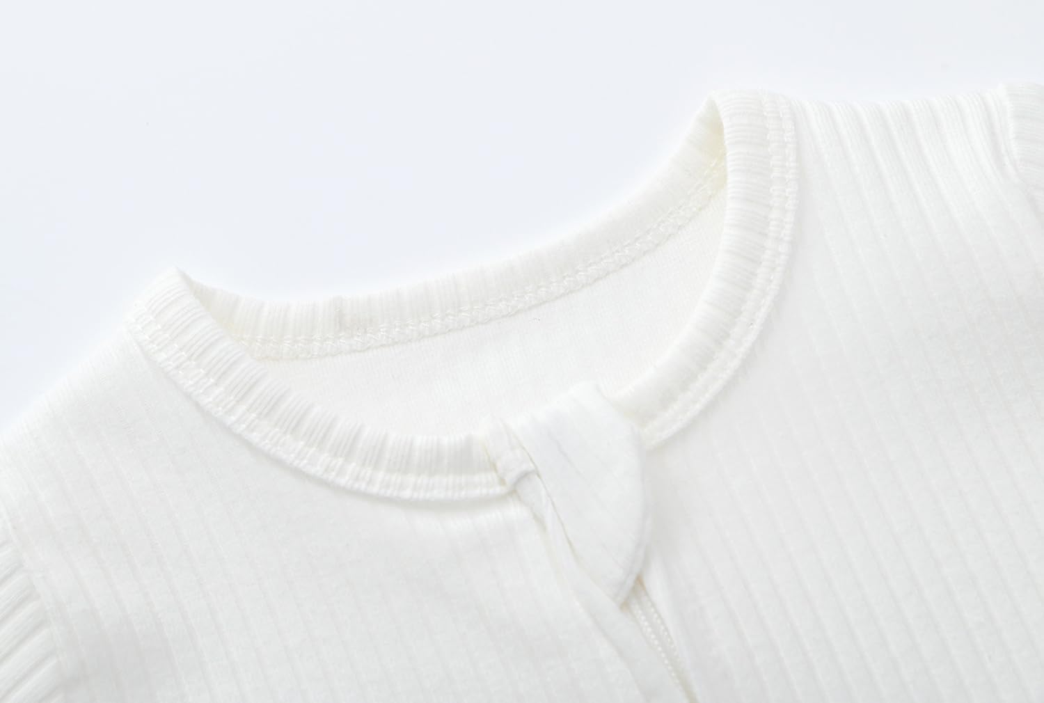 ACESTAR Baby Footies Pajamas, 2-Way Zipper Baby Sleepers with Mitten Cuffs - Long Sleeve Baby Zip Up Onesie for 0-12 Months - Image 2