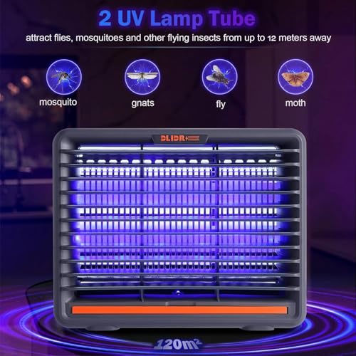 Image of Electric Mosquito Killer Lamp Insect Fly Killer Machine for Home Kitchen Kids Bedroom Eco-Friendly Indoor Outdoor Restaurants Office Bedroom LED Old Boys & Girls | Speech dffd (6W-Grey)