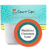 Smart Sips Coffee, Blueberry Cinnamon Latte, Single Serve Pods Compatible With All Keurig K-cup Brew