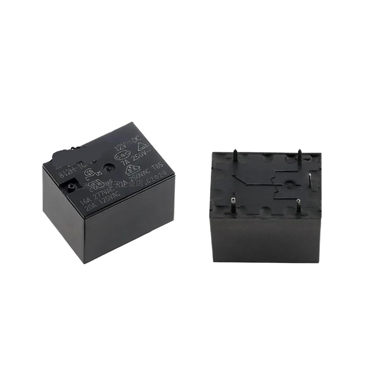 NWPNLXEA 2PCS/LOT Relay 812H-1C-C-5VDC 812H-1C-C-12VDC 812H-1C-C-24VDC 812H 1C C 12V 812H-1C-C DC24V 12A 5V 12V 24V 5PIN(812H-1C-C-5VDC)