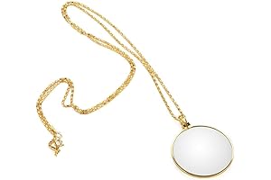 5x Magnifier Monocle Necklace - The Perfect Magnifier for Reading, Crafting, Jewelry Making, and More