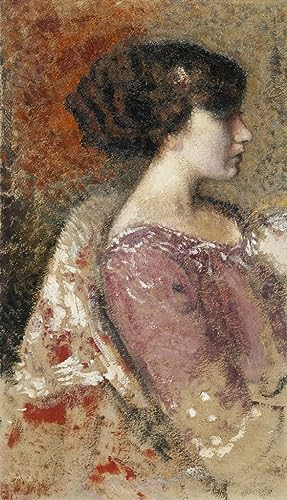 Poster Portrait d'une jeune fille par Georges Lemmen SERENDIPITP toile 50x70