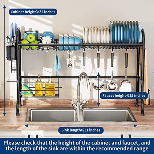 MOUKABAL Dish Drying Rack - 34% Off Stainless Steel Over Sink Rack