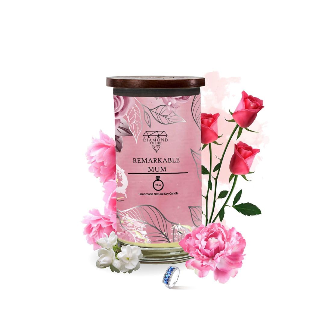 Diamond Empire Remarkable Mum Candle Without Surprise Jewellery Inside 2 Wick Candle (Burn up to 120 H) (Without Jewellery)
