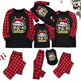 Rocksir Family Christmas Pajamas Matching Long Sleeve Sets Holiday Xmas Party Family Sleepwear Set Jammies for Couples