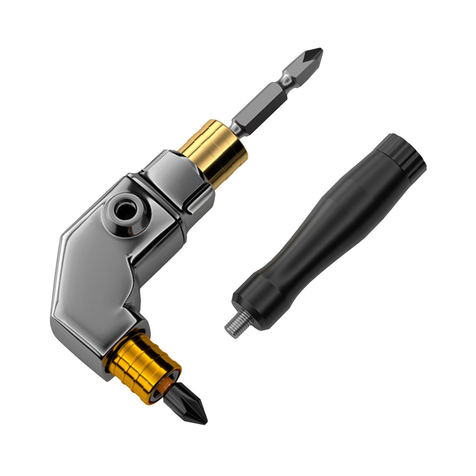 Adaptador de ángulo Recto para Taladro Eléctrico, Accesorio para Herramienta de Extensión, Pieza Convertidora, Acero de Alta Resistencia, Adecuado Par, S