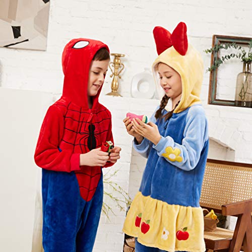 Spiderman Oneise Kids, Toddler Flannel Hooded Animal Romper Outfits Gifts #TOP7