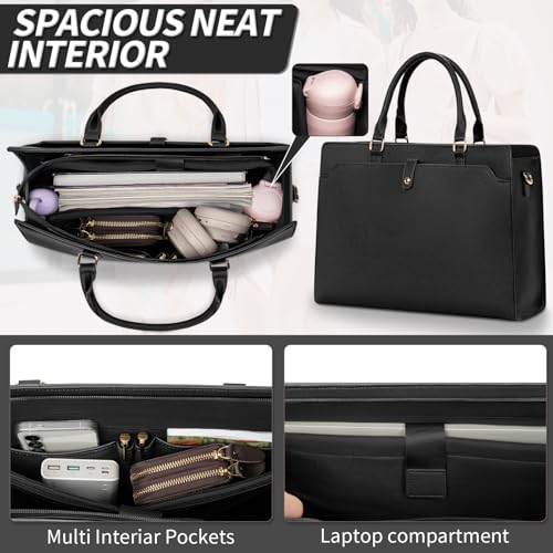 Bolso Maletín para Laptop Mujer 15.6 Pulgadas Impermeable miniatura 4