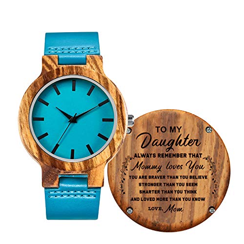Engraved Wood Watches for Daughter - Engraved