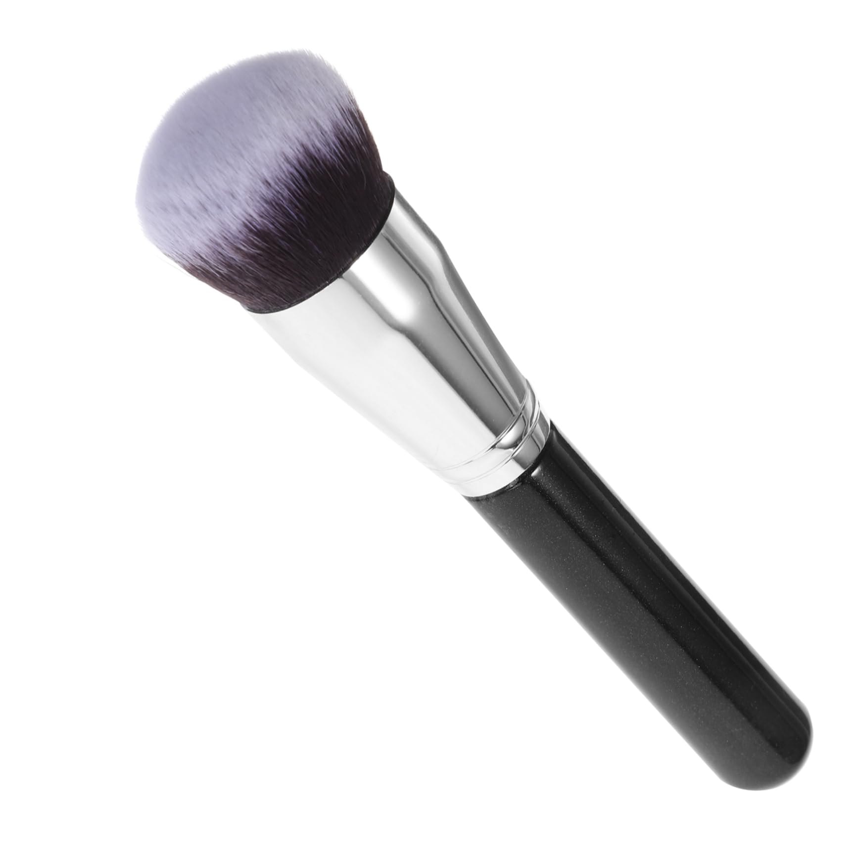 Healeved Elegant Round Head Makeup Brush Foundation Brush for Women Soft Small Portable Travel-friendly