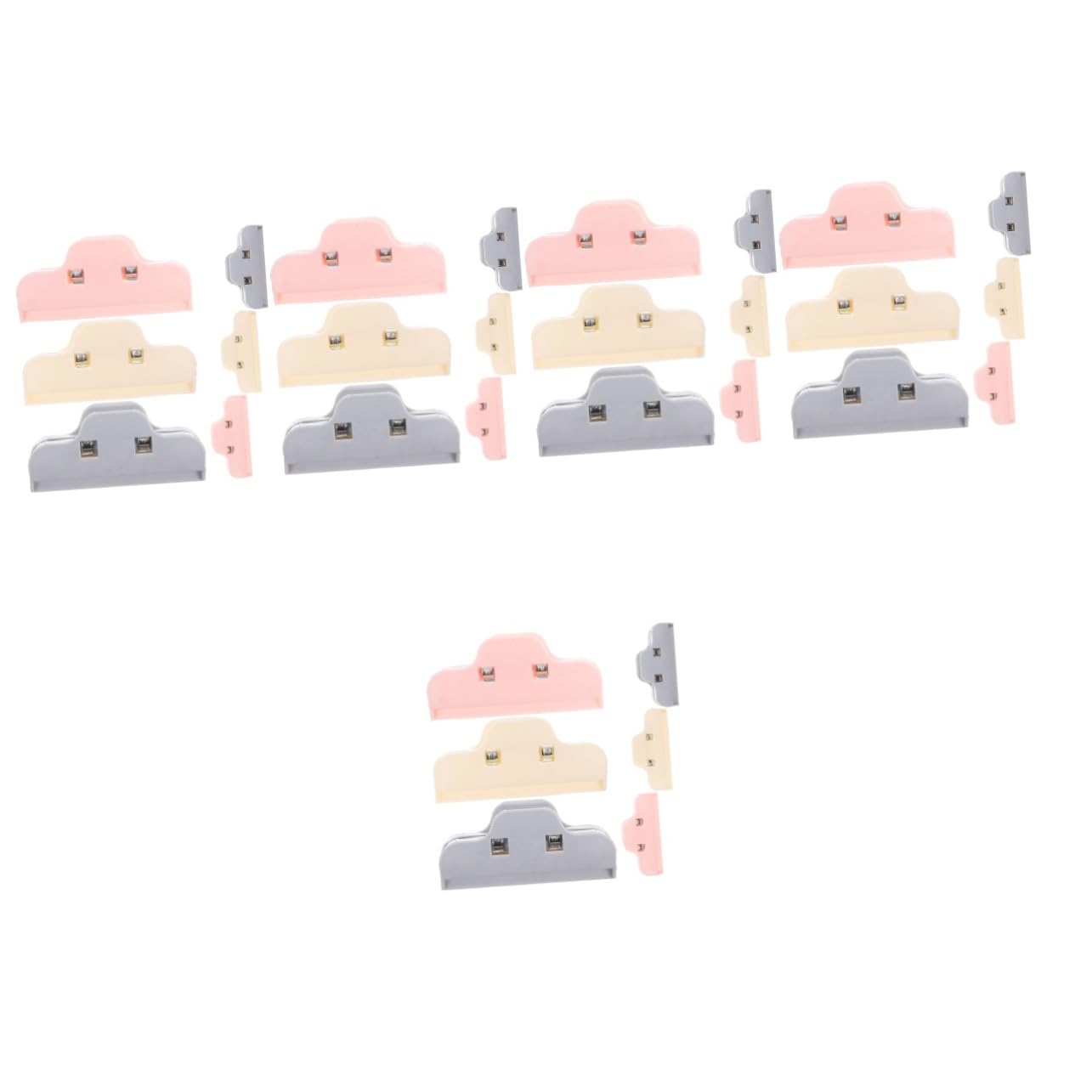 Ciieeo Lot De 5 Pinces À Sachets Alimentaires Réutilisables pour Conserver Les Aliments Sceller Les Collations Force De Serrage Élevée 6 Pièces X 5