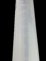 Vista 4 de Winterworm® Cilindro graduado plástico transparente 33.8 fl oz para pruebas de laboratorio