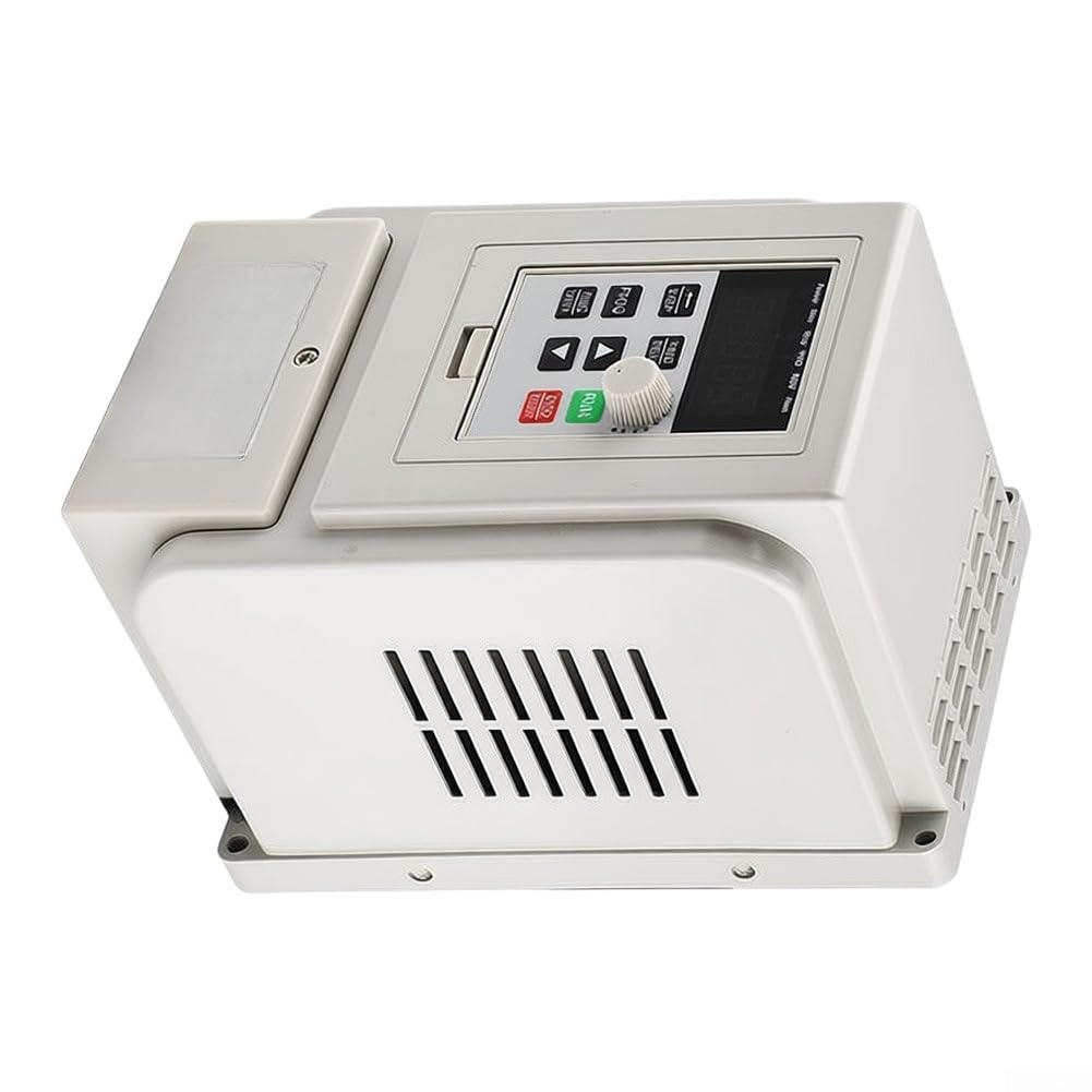 1.5KW Frequenzumrichter 220V Einphasig auf Dreiphasig Frequenzwandler 1.5KW mit Touchscreen Drehzahlregler Drehzahlsteuerung für Poolpumpen 1.5KW Stromsparend Inverter 220V 1.5KW für Werkzeugmaschinen