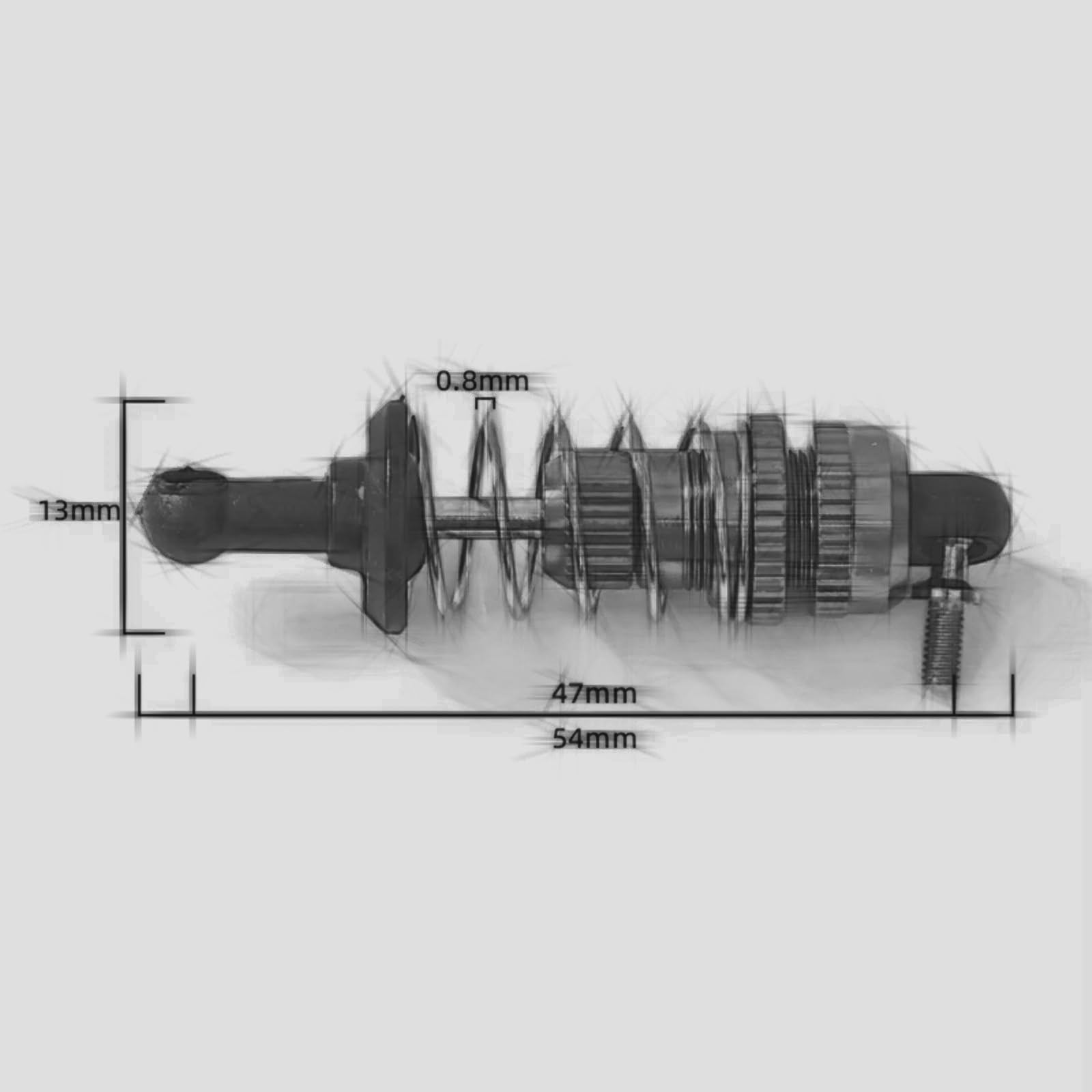 Amortyzator RC Dla SG1603 Dla UDIRC UD1601 UD1603 UD1604 UD1607 1/16 4 szt. Metalowy amortyzator RC Części samochodowe Akcesoria do części zamiennych (Plasticshockabsorber)
