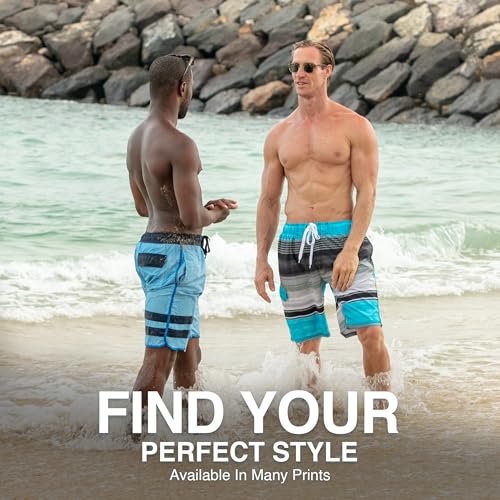 Image of Kanu Surf Men's Big Viper Extended Size Stripe Swim Trunk