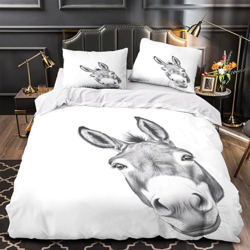 Housse de couette dauphins microfibre ultra douce parure lit 3D