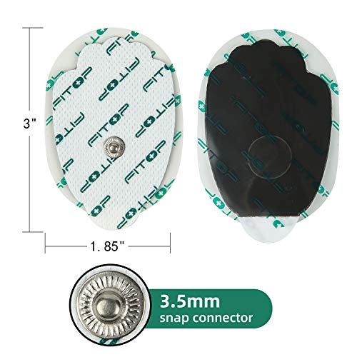 Fitop Tens Pads Ems Unit Snap Electrode 20 Pcs With Super Gel #TOP1