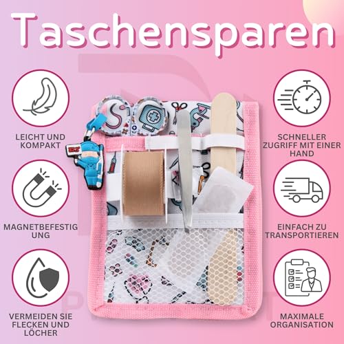 Ph Pro Heat Krankenschwester Tasche für Arbeit mit Magnet - Pflege Tasche - Kankenhaus Zubehör - Schwesterntasche mit Multifunktionalen Fächern - Krankenpflege Organizer.
