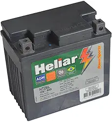 Bateria Moto Super 100 Heliar Htz6l Powersports Selada