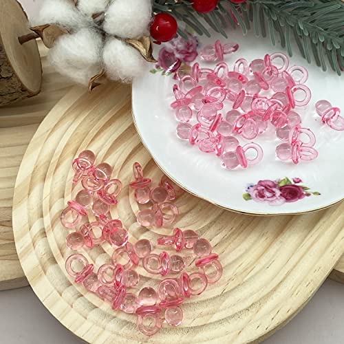 Image of 51 Pcs Baby Shower Games Include Baby Pacifier Hunt Foam Board Sign and 50 Acrylic Baby Pacifiers Mini Plastic Pacifiers,Boho Pumpkin Bear Theme - Fun, Unique and Easy to Play Activity