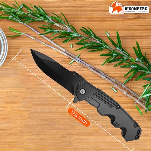 BISONBERG Folding Kitchen Knife Black - Image 7