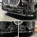 Car Front Bumper Nostril Guard Molding Strip Trim for BMW X7 G07 2023 2024 2025 Front Bumper Side Air Intake Trim for BMW X7 Front Bumper Fog Light Eyelid Strip Trim Decor Accessories (Glossy Black)