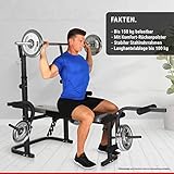 Hammer Hantelbank Bermuda XT, silber/schwarz/rot, 4507 - 6