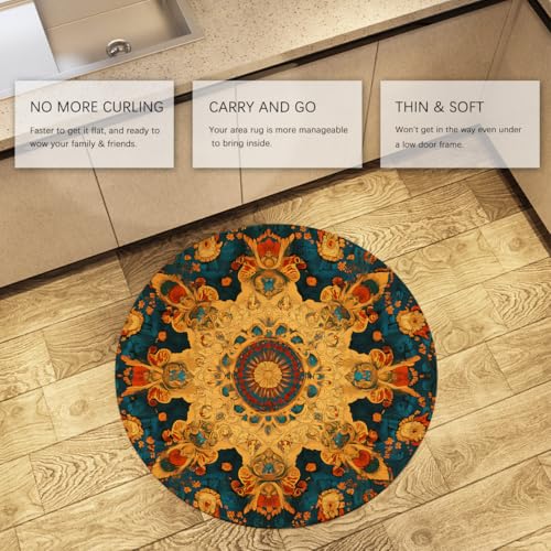 Tapis de chambre exotique pour une entrée chic et lavable