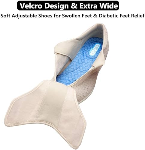 Miniatura 4 de Zapatillas de senderismo para hombre con 3 pares de plantillas de repuesto, alivio del dolor de pies y talón, anchos extendidos, mejor fascitis