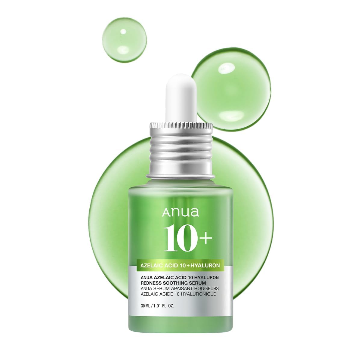 Anua Azelaic Acid 10 Hyaluron Redness Soothing Serum, Facial Serum for Blemish-Prone & Sensitive Skin