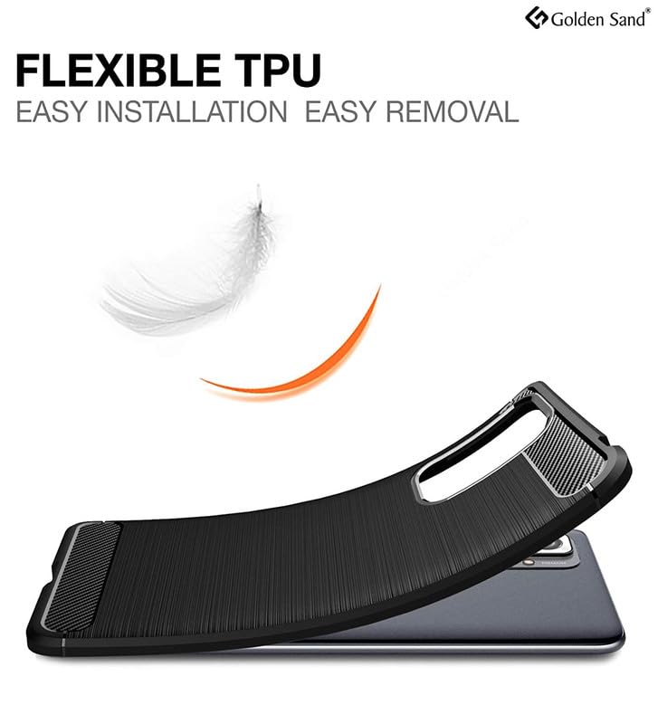 Image of Hybrid Carbon Fiber Back Case for Mi Redmi Note 11 / Note 11S (Black)