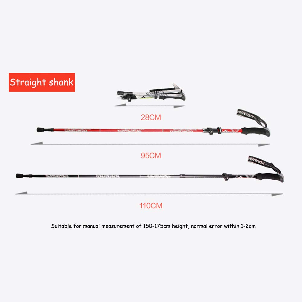Kijki trekkingowe/kijki trekkingowe 7075 aluminium - składany, regulowany, ultralekki do chodzenia, trekkingu, wędrówek, wspinaczki z uchwytem EVA dla mężczyzn i kobiet