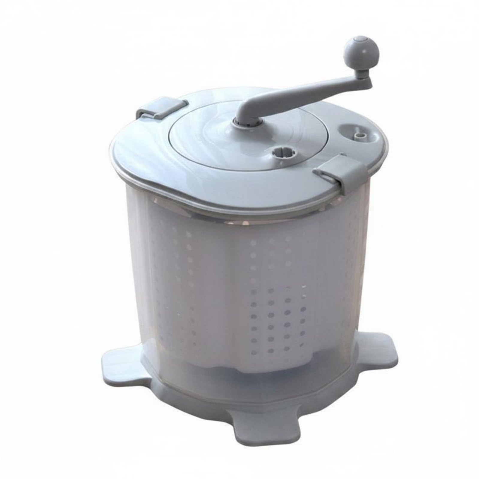 Ensemble Lave-Linge et Sèche-Linge à Manivelle sans Électricité, Machine à Laver Portable 2 en 1 à Manivelle Gain de Place, Appareil Ménager pour Étudiants, Dortoir
