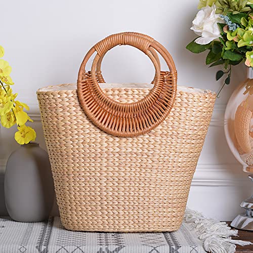 Bolso de Playa Grande Surakey de Paja miniatura 3