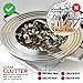 Modern Innovations Universal Lid with Tempered Glass Top for Pots & Pans, Fits 8.25, 9, 10, 11, and 12 Inch Cookware - Large Replacement Frying Pan Cover, Cast Iron Skillet Lids - Stainless Steel