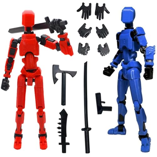 YGCHEN T13 Action Figure Dummy 13 Figura de Acción Titán 13 Robot Figuras Múltiples Articulaciones Juguete Impresión 3D Figuras de Acción Niños Cumpleaños Regalo Modelos
