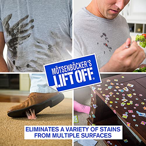 motsenbockers lift off 43206 16-ounce grease and oil stain remover spray eliminates tough stains on carpets fabric and upholstery use as pre-wash laundry treatment clear