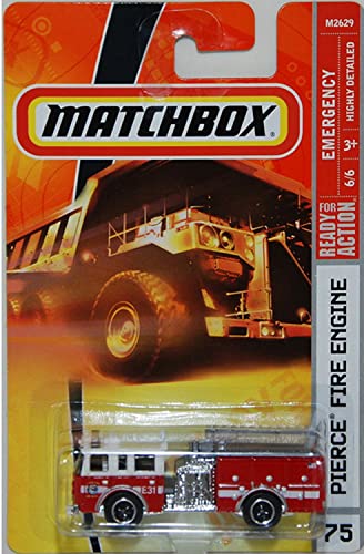 Matchbox Emergency Pierce Fire Engine in Red El Segundo Fire Department #75