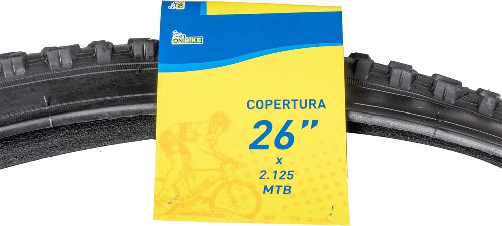 Pneu Vélo Femme 26 X 1 3/8 On Bike – Copertura Nera – Style Rétro Et Pratique