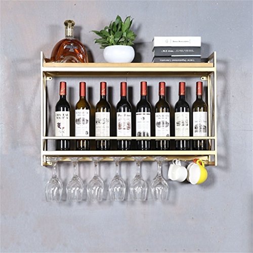 Soporte para botellas de vino LUNEZY metálico acabado oro miniatura 7