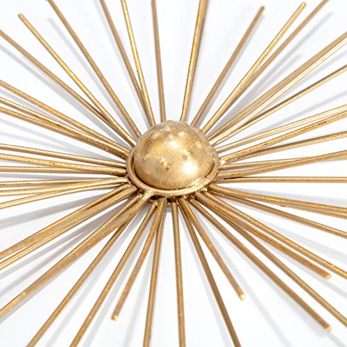 Habitat Wa3716W Cabers Gold Starbursts Metal Wall Art, Metallic, Living Room #TOP2