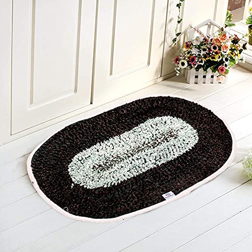 Image of Heart Home Cotton Indoor Doormat Dirts Trapper Mat Bath Door Mat Machine Washable for Porch /Kitchen /Bathroom /Laundry Room - Pack of 2 (Multicolor), Standard (HS39HEARTH022065)