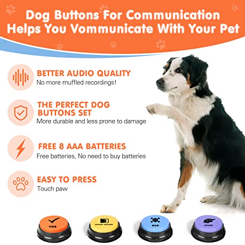 Boutons de communication pour chien et tapis éducatif enregistrable - 3