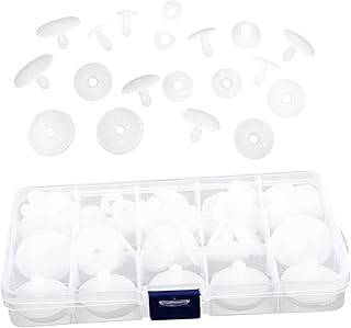 NOLITOY 1 Caixa De Brinquedos De Esqueleto De Boneca Animais De Plástico Acessórios Brancos Pelúcia Articulações De Corpo De Boneca Articulações De Brinquedo De Pelúcia Articulações