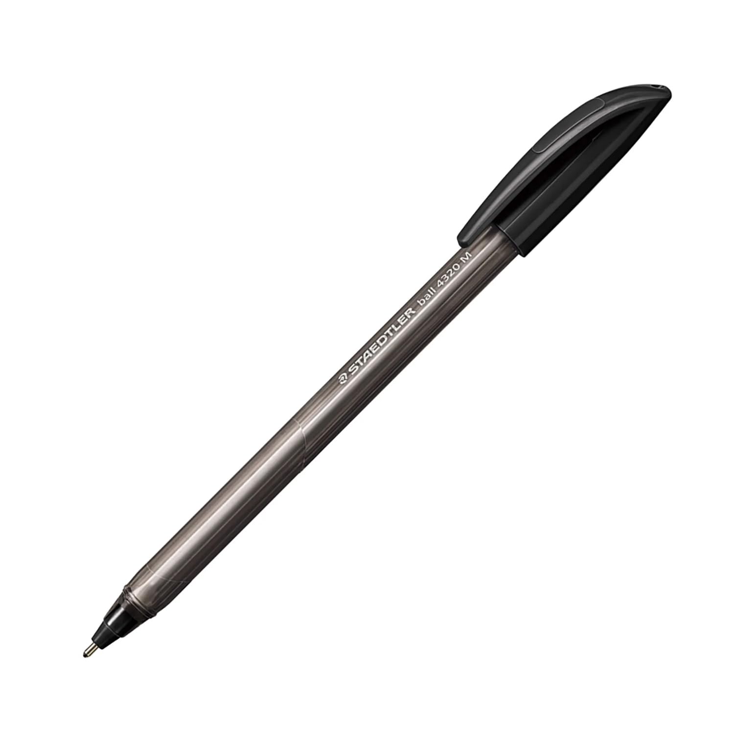Ball Pen with Cap 4320 STAEDTLER – M Line – Black Pack of 10