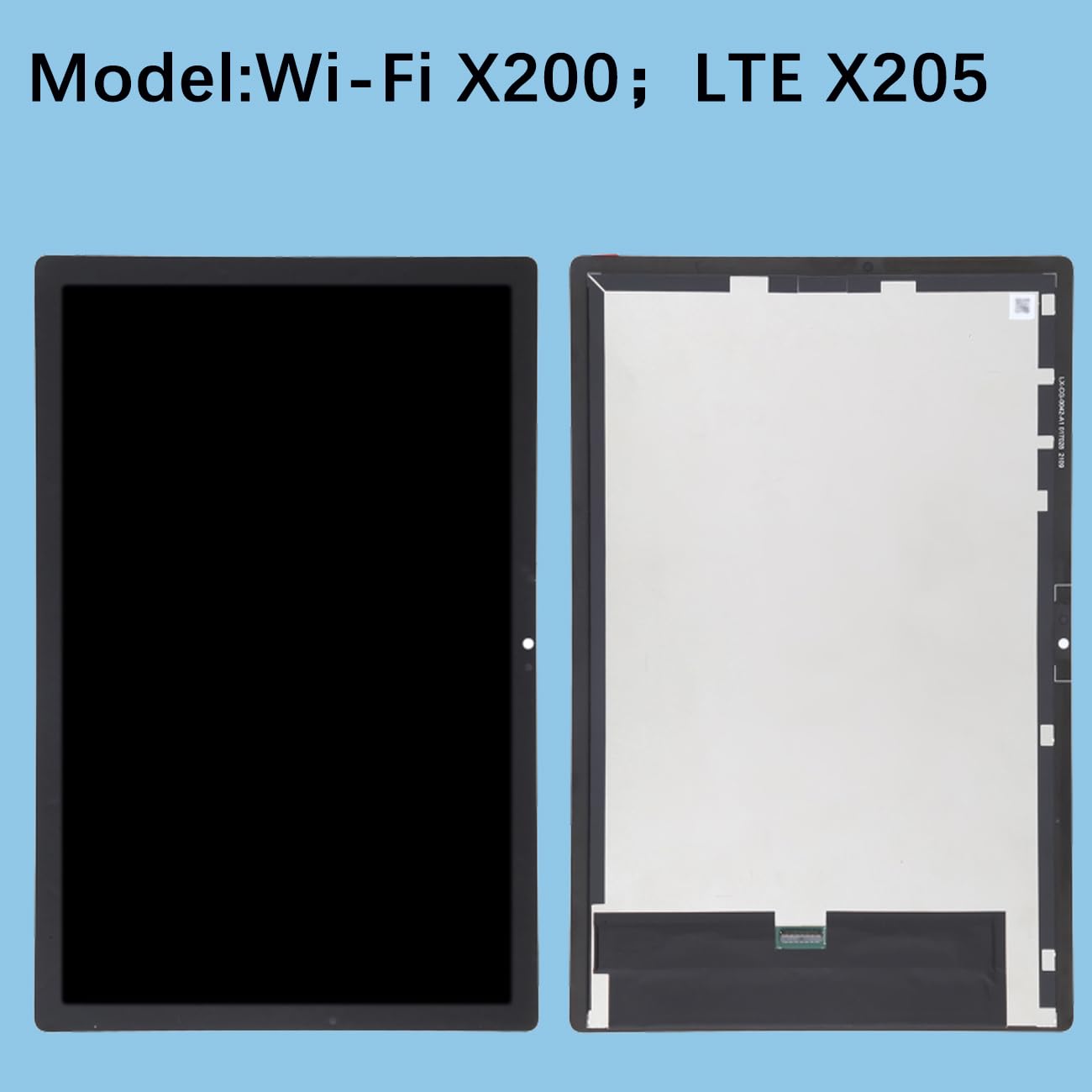 Pantalla de Pantalla para Samsung Galaxy Tab A8 10.5 (2021) X200 X205 Kit de reparación de Montaje de Pantalla LCD de Repuesto (Negro)