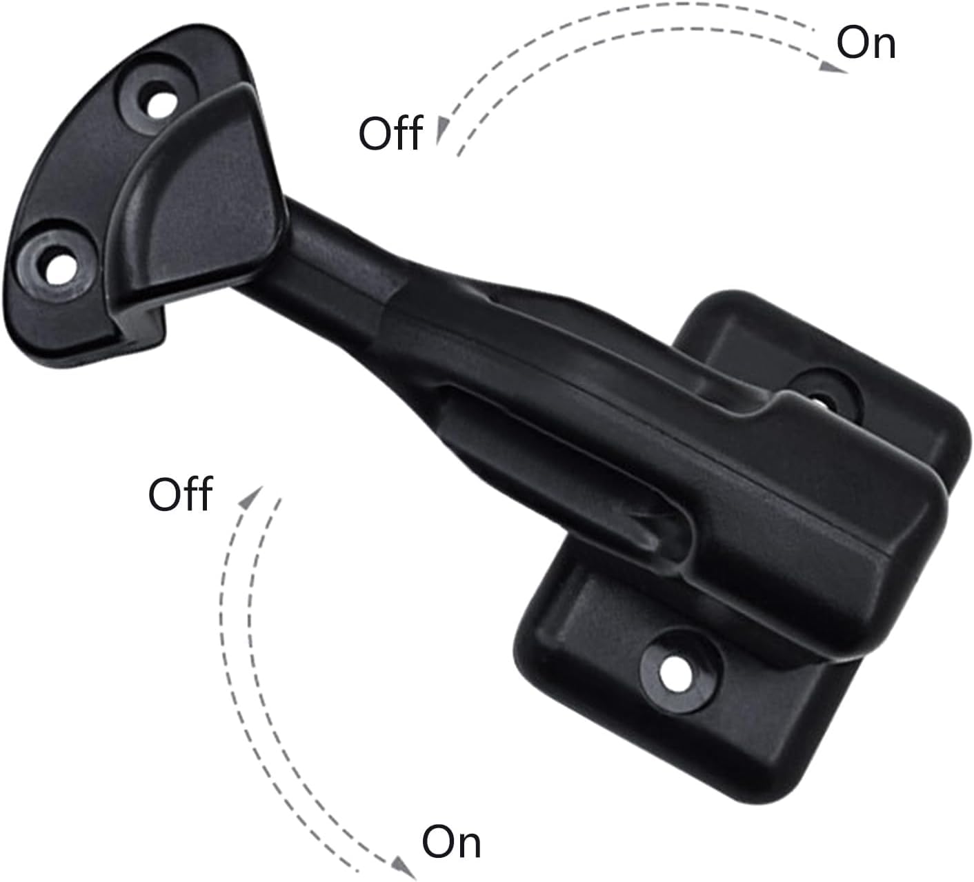 SSHUIKKAI Wohnwagen Türhalter Schwarz - Türschloss Für Wohnmobile Und Boote