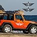 HLLebw Voiture Stickers Voiture Auto Corps Autocollant, for Jeep Cherokee Wrangler Renegade
